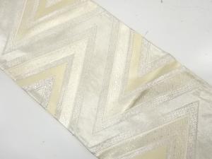 アンティーク　よろけ縞模様織り出し袋帯（材料）